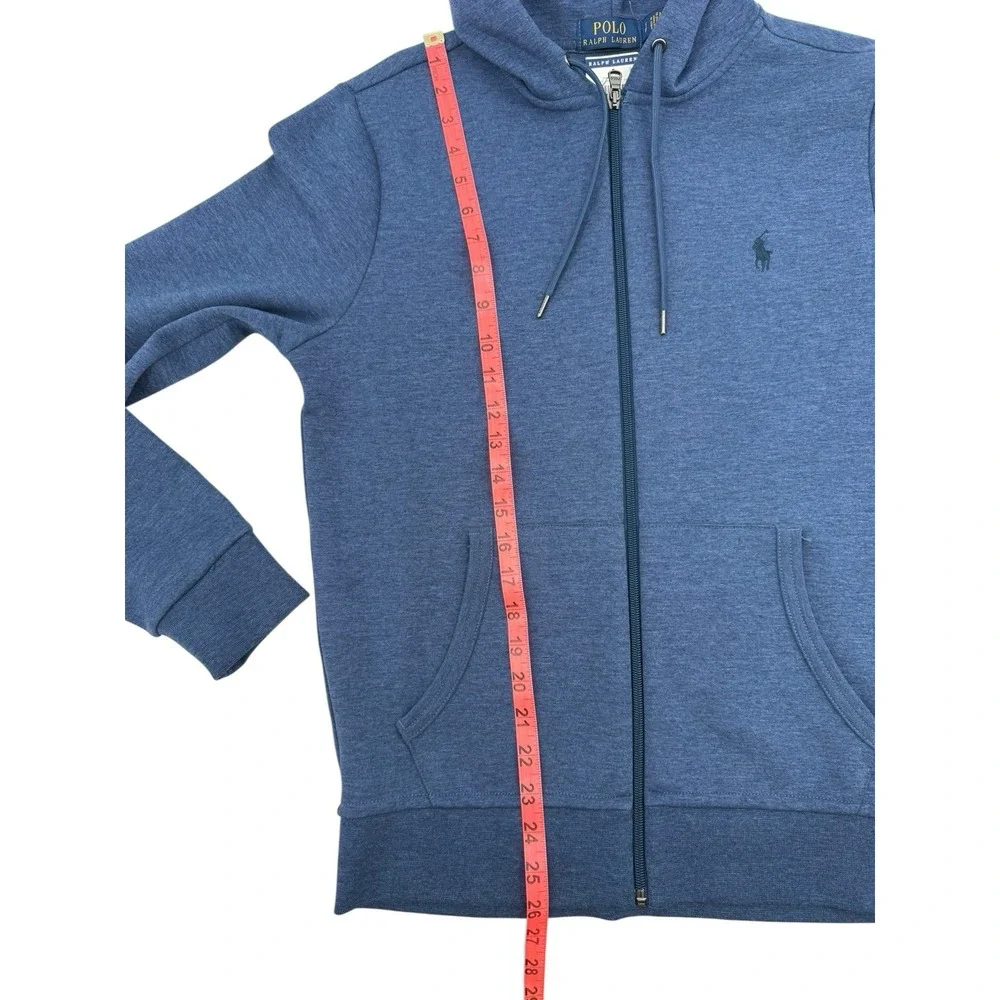 Polo Ralph Lauren Double Knit Hoodie Modern Blue Heather Sz:S